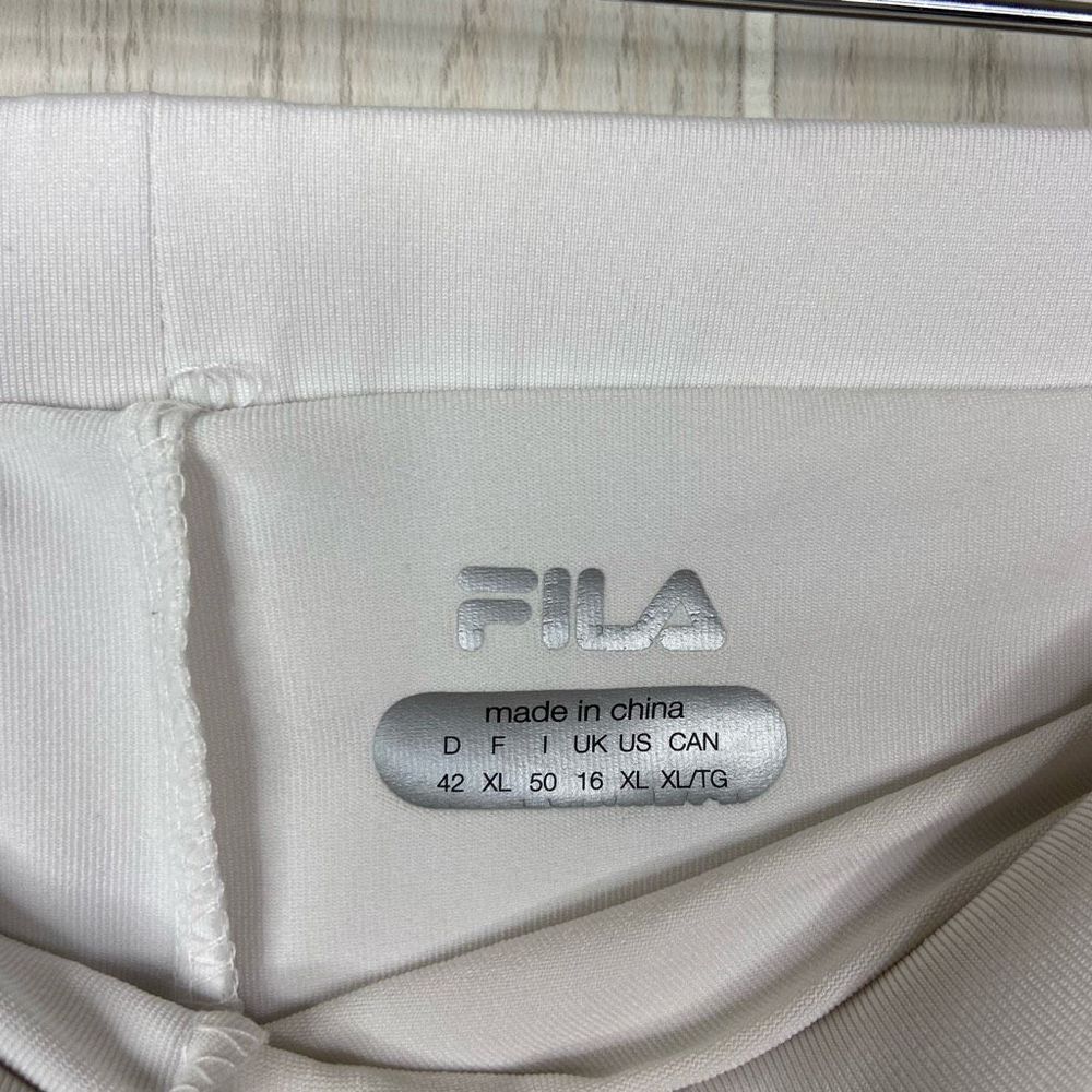 Fila Womens Athletic Mini Logo Tennis Skort Elastic Waist White XL - Picture 4 of 7